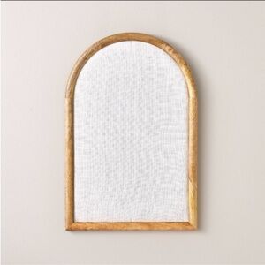 NWT Arched 16"x24" Wood Framed Fabric Bulletin Board - Hearth & Hand w/ Magnolia